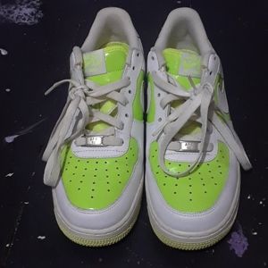 Nike air force 1 vintage 2008 volt/white